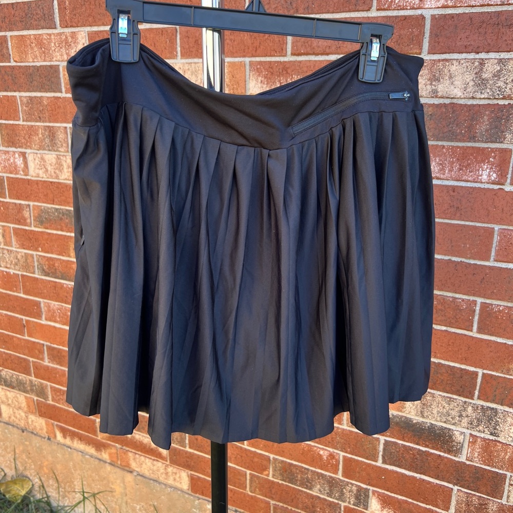 Black Pleated Skort Adidas